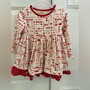 Matilda Jane Cream and Red Love Print Dress